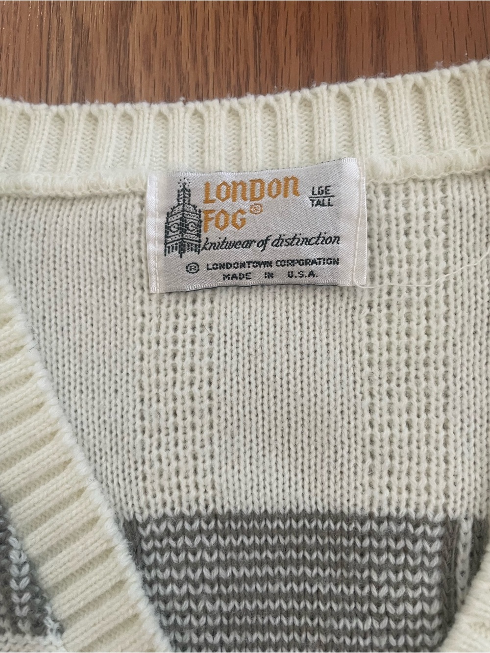 Vintage London Fog Knit Sweater – Made in USA - Picture 3 of 9
